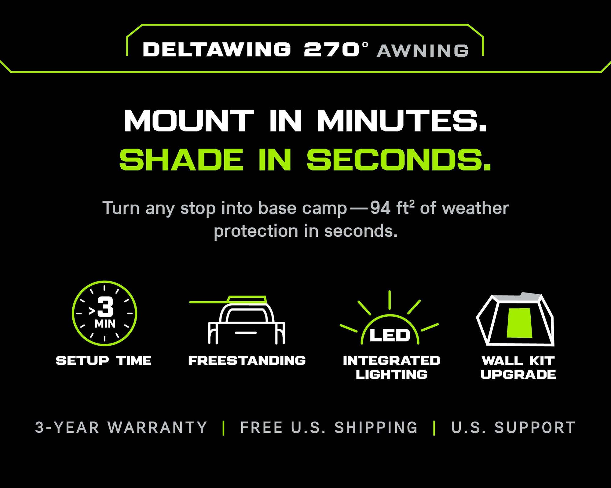 DeltaWing 270° Awning
