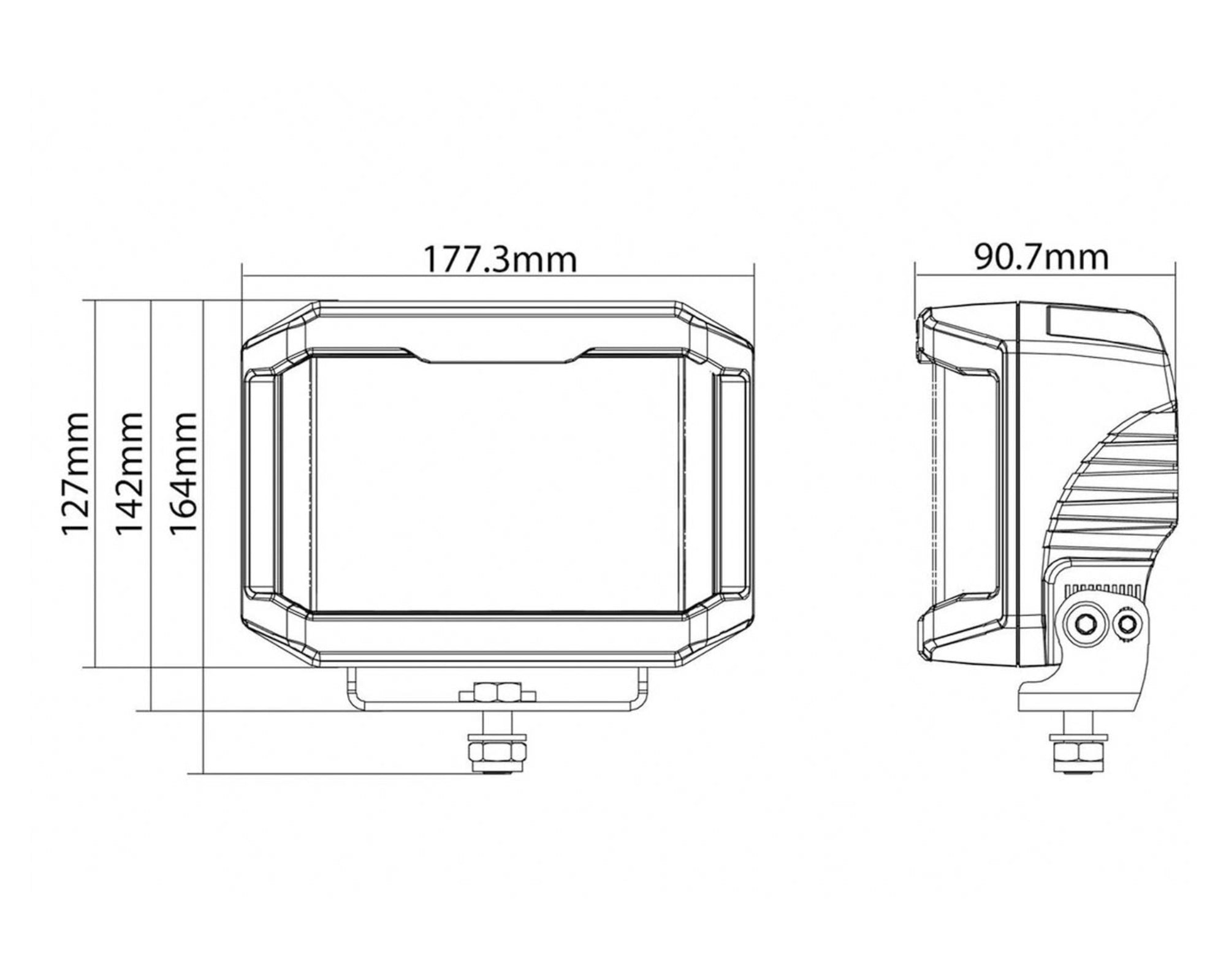 Eclipse 5x7 LED Driving Light