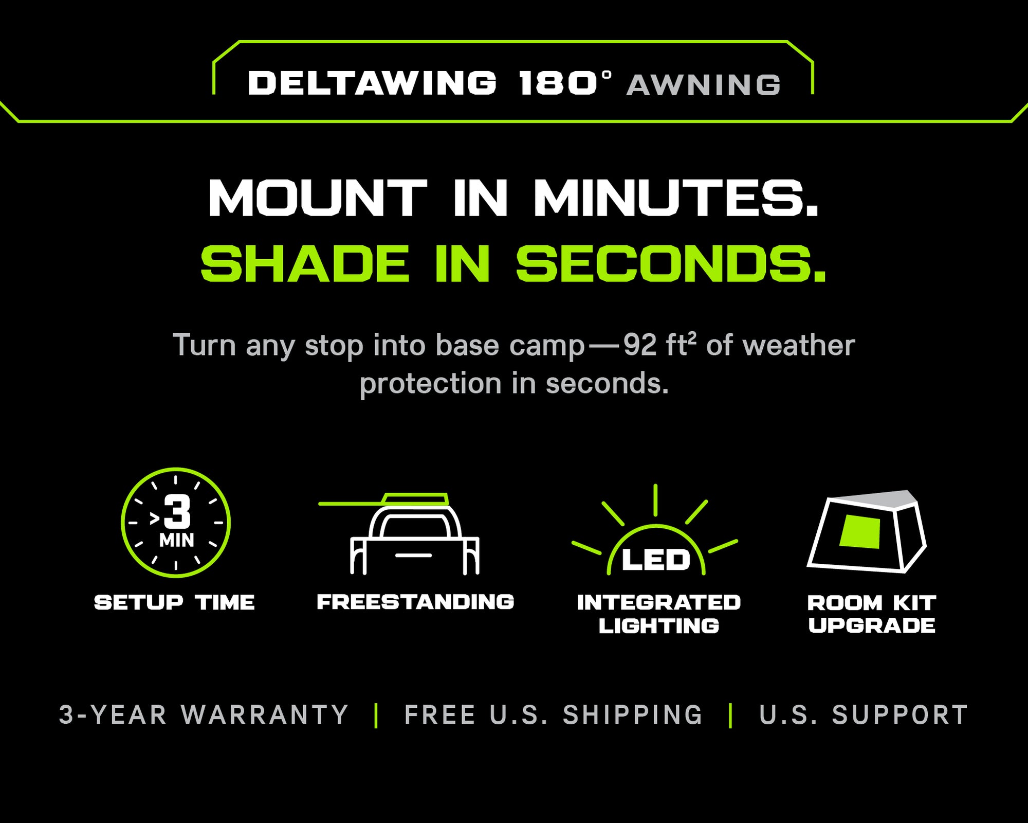 DeltaWing 180° Awning