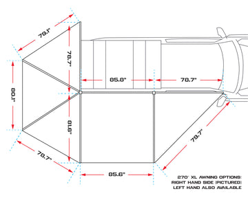 DeltaWing 270° Awning (XL)