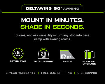 DeltaWing 90° Awning