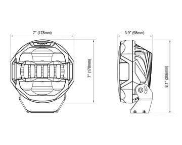 Scope 7" LED Driving Light (Combo Beam)