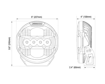 Scope 9" LED Driving Light (Spot Beam)