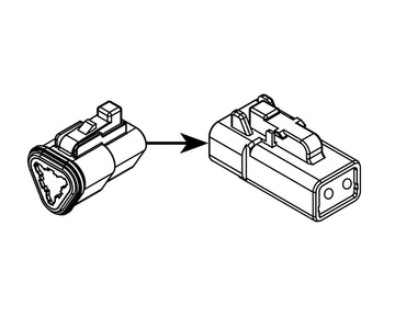 Single 3-Pin to Single 2-Pin Adapter Plug