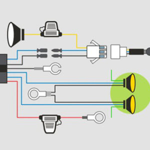 Wiring Harness Loom - LED Lights With DRL's