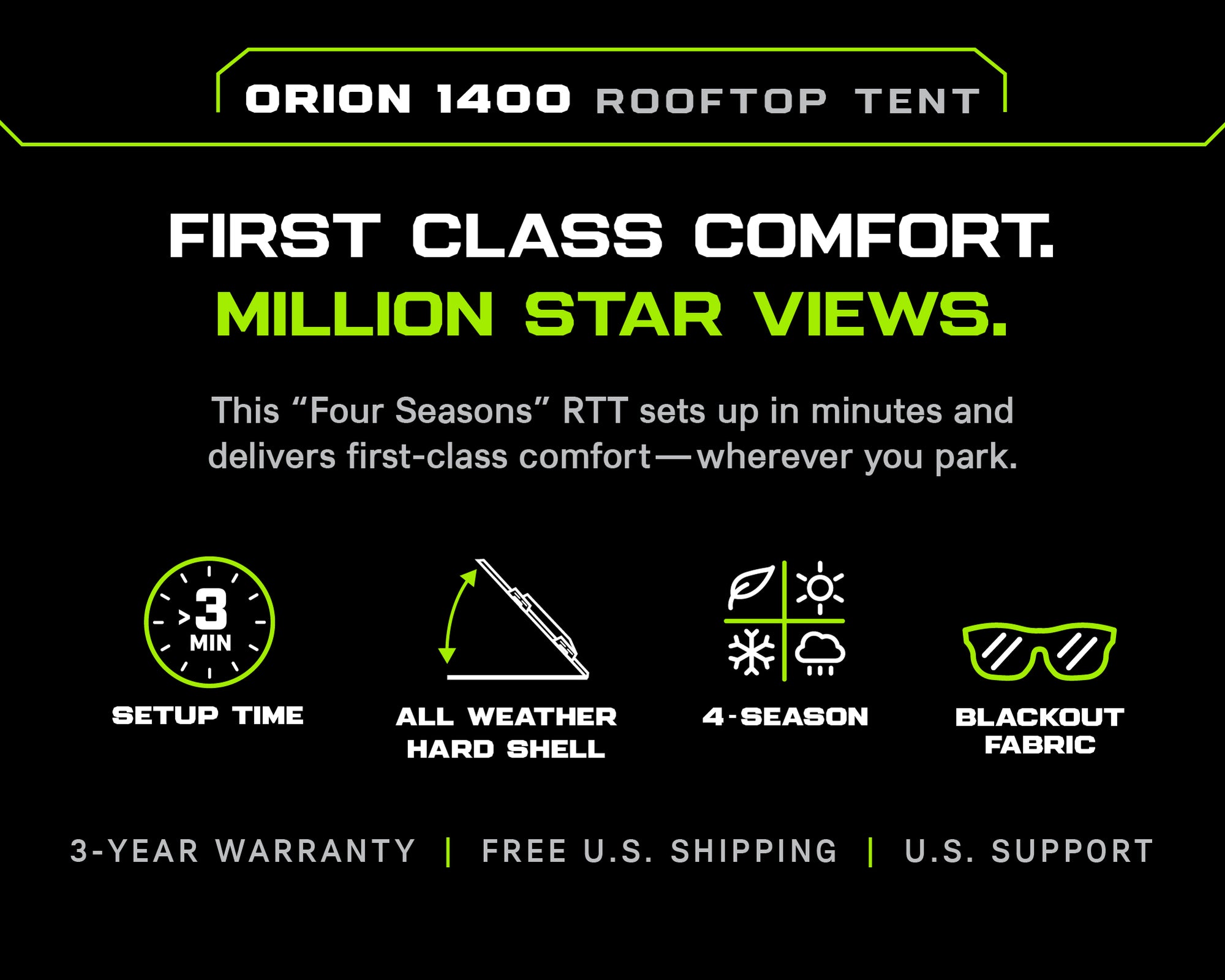 Orion 1400 Rooftop Tent