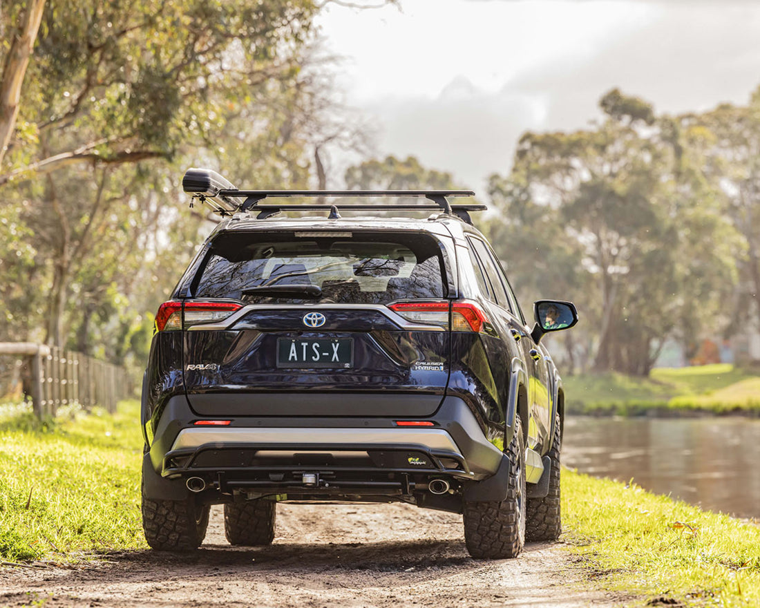 ATS Rear Bumper Guard with Hitch Receiver for Toyota RAV4 (2019-2025 ...