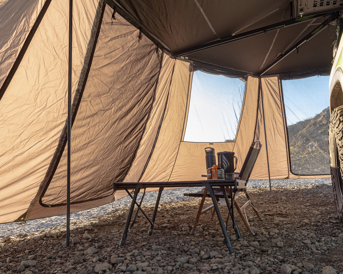 Deltawing Stall DeltaWing 270° Awning (XL) Wall Kit – IRONMAN 4X4 America